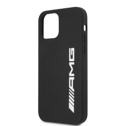 Etui na telefon iPhone 12 Pro Max Mercedes AMG czarny Silicone Big Logo