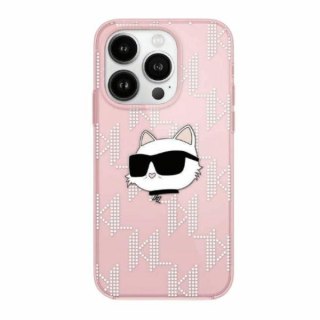 Etui na telefon iPhone 13 Pro Max Karl Lagerfeld Choupette różowe