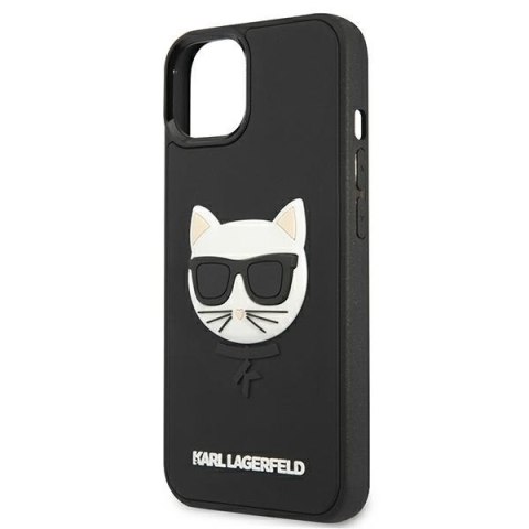 Etui na telefon iPhone 13 mini Karl Lagerfeld Choupette 3D Rubber czarne