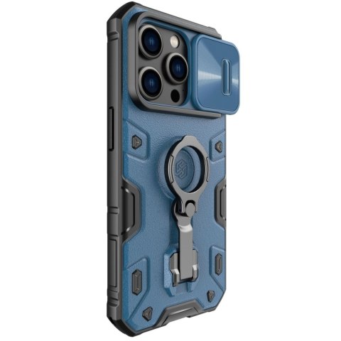 Etui na telefon iPhone 14 Pro Nillkin CamShield Armor Pro MagSafe niebieskie