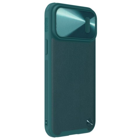 Etui na telefon iPhone 14 Pro Max Nillkin CamShield Leather S zielone