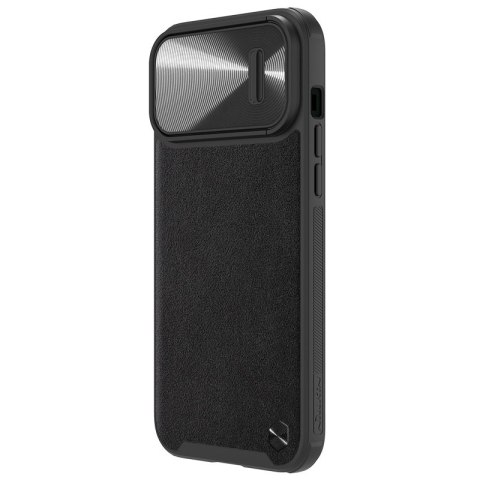 Etui na telefon iPhone 13 Pro Max Nillkin CamShield Leather S czarny