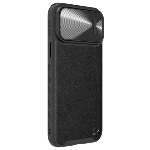 Etui na telefon iPhone 13 Pro Max Nillkin CamShield Leather S czarny