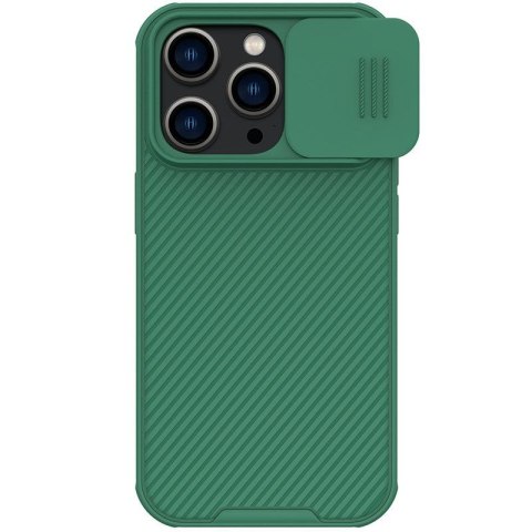 Etui na telefon iPhone 14 Pro Nillkin CamShield Pro zielony - ochrona