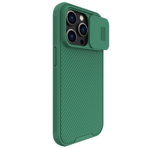 Etui na telefon iPhone 14 Pro Nillkin CamShield Pro zielony - ochrona