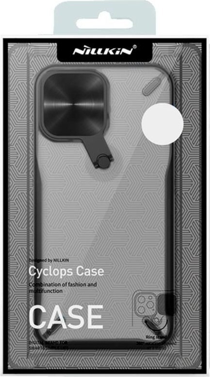 Etui na telefon iPhone 13 Pro Max Nillkin Cyclops czarny - ochrona i styl