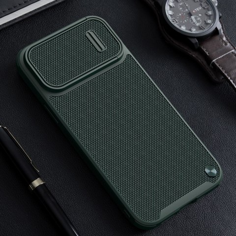 Etui iPhone 14 Pro Max Nillkin Textured S ciemnozielone