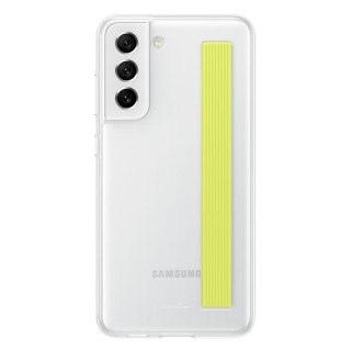 Etui na telefon Samsung Galaxy S21 FE Alcantara Białe EF-XG990CWEGWW