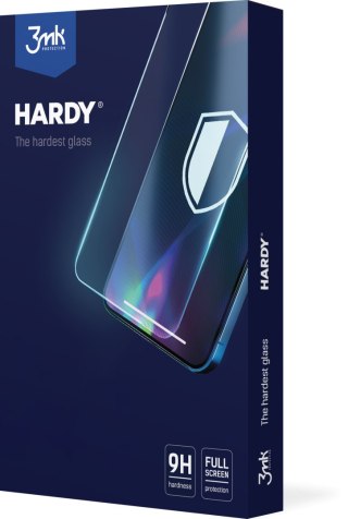 Szkło hartowane iPhone 14 Pro 3MK Hardy czarny - Ochrona ekranu 9H