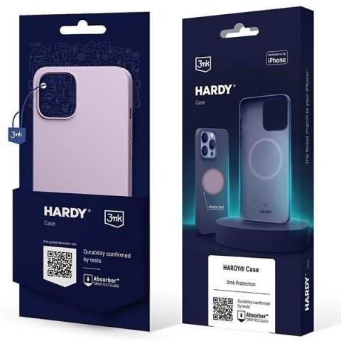 Etui na telefon iPhone 14 3MK Hardy Case MagSafe fioletowy