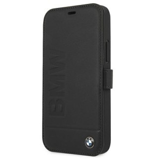 Etui iPhone 12 mini BMW czarne book Signature