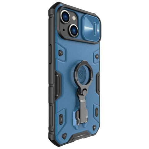 Etui na telefon iPhone 14 Nillkin CamShield Armor Pro niebieskie