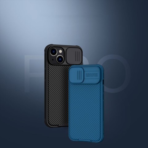 Etui na telefon iPhone 14 Nillkin CamShield Pro niebieski - ochrona i styl