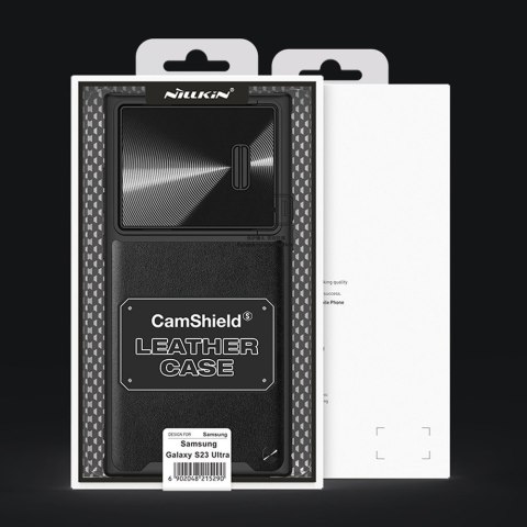 Etui Samsung Galaxy S23 Ultra Nillkin Camshield Leather S czarne