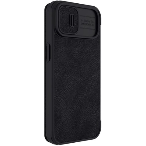 Etui na telefon iPhone 14 Plus / 15 Plus Nillkin Qin Leather Pro czarny