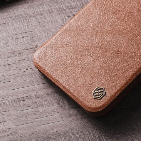 Etui na telefon iPhone 14 Plus / 15 Plus Nillkin Qin Leather Pro czarny