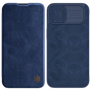 Etui iPhone 14 Plus / 15 Plus Nillkin Qin Leather Pro niebieski