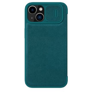 Etui iPhone 14 Plus / 15 Plus Nillkin Qin Leather Pro Case zielony