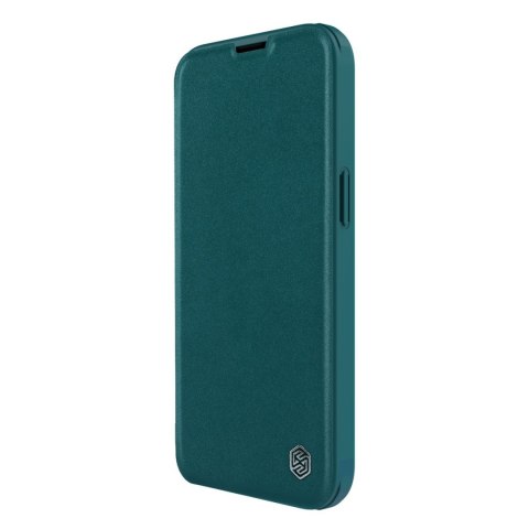 Etui iPhone 14 Plus / 15 Plus Nillkin Qin Leather Pro Case zielony