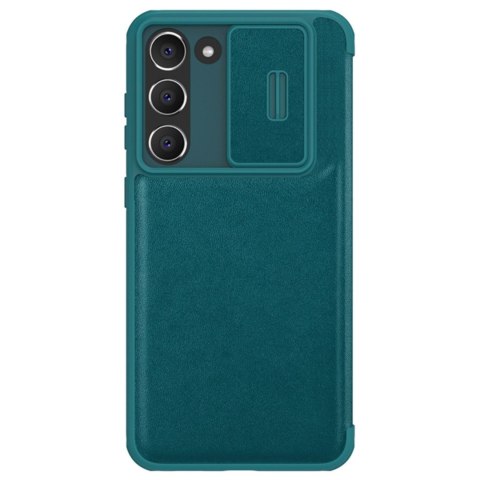 Etui na telefon Samsung Galaxy S23+ Plus Nillkin Qin Leather Pro zielone