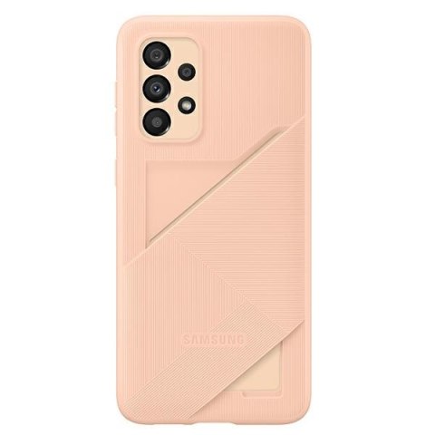 Etui na telefon Samsung Galaxy A33 5G z miejscem na karty brzoskwiniowe