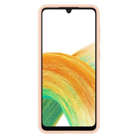 Etui na telefon Samsung Galaxy A33 5G z miejscem na karty brzoskwiniowe