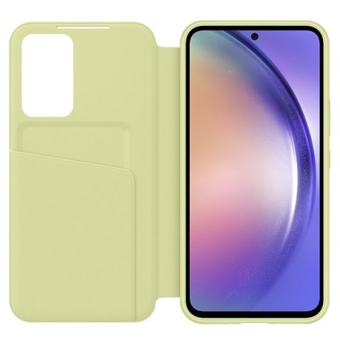 Etui na telefon Samsung Galaxy A34 5G Smart View Wallet Case limonkowe