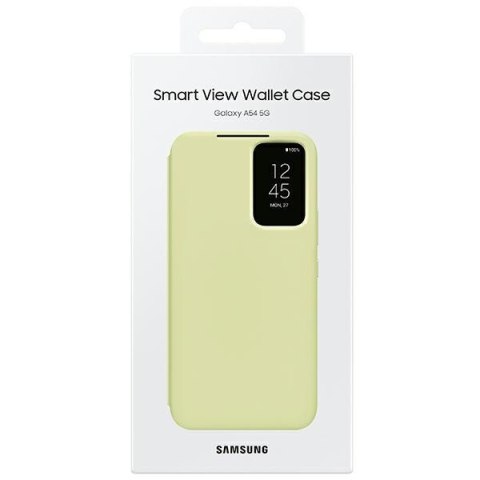 Etui na telefon Samsung Galaxy A34 5G Smart View Wallet Case limonkowe