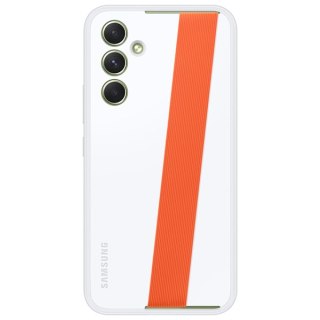 Etui na telefon Samsung Galaxy A54 5G Slim Strap Cover białe