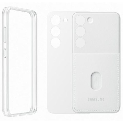 Etui na telefon Samsung Galaxy S23 EF-MS911CW białe Frame Cover