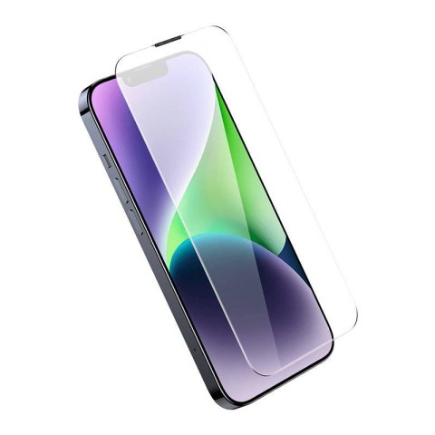 Szkło hartowane iPhone 14 Plus / 15 Plus Baseus Corning z filtrem pyłowym