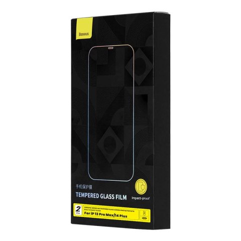 Szkło hartowane iPhone 14 Plus / 15 Plus Baseus Corning z filtrem pyłowym