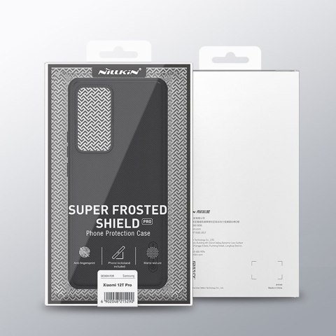 Etui na telefon Xiaomi 12T Pro Nillkin Frosted Shield Pro czarne