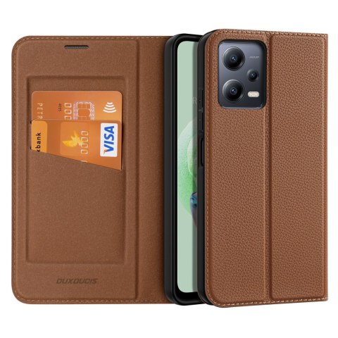 Etui na telefon Dux Ducis Skin X2 brązowe do Xiaomi Redmi Note 12 5G