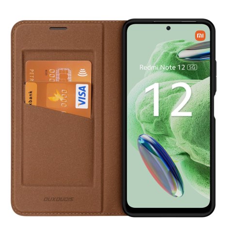 Etui na telefon Dux Ducis Skin X2 brązowe do Xiaomi Redmi Note 12 5G