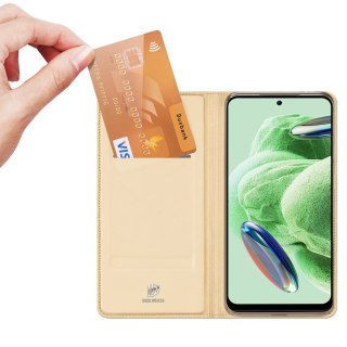 Etui na telefon Dux Ducis Skin Pro Xiaomi Redmi Note 12 5G/POCO X5 5G złote