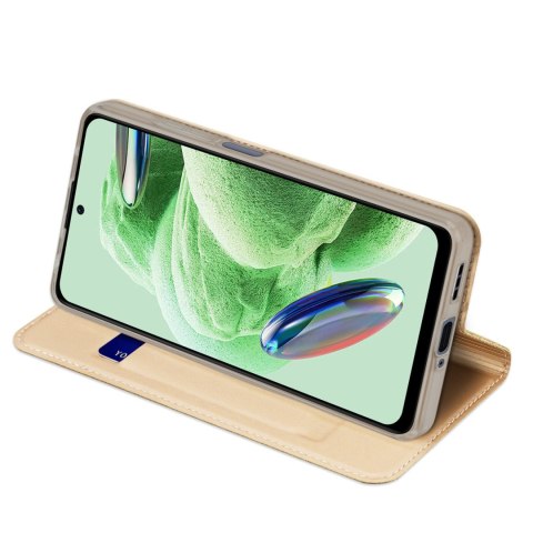 Etui na telefon Dux Ducis Skin Pro Xiaomi Redmi Note 12 5G/POCO X5 5G złote