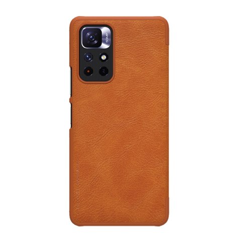 Etui Nillkin Qin Xiaomi Redmi Note 11S 5G/11T 5G/Poco M4 Pro 5G brązowy