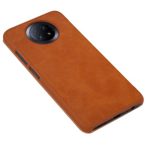 Etui Nillkin Qin Xiaomi Redmi Note 9T 5G brązowy