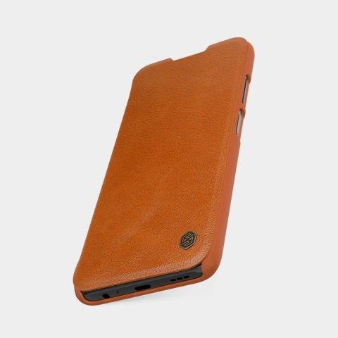 Etui Nillkin Qin Xiaomi Redmi Note 9T 5G brązowy