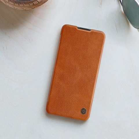 Etui Nillkin Qin Xiaomi Redmi Note 9T 5G brązowy