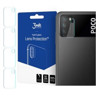 Szkło hybrydowe na obiektyw aparatu 3MK Lens Protection Pocophone M3 [4 PACK]