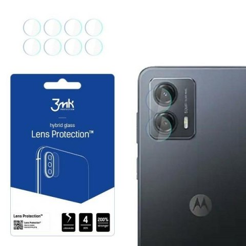 Szkło hybrydowe na obiektyw aparatu 3MK Lens Protect Motorola Moto G53 [4 PACK]