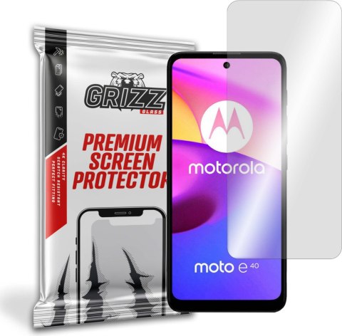 Szkło hybrydowe GrizzGlass HybridGlass do Motorola Moto E40