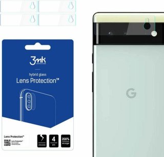 Szkło hybrydowe na obiektyw aparatu 3MK Lens Protection Google Pixel 6 5G [4 PACK]