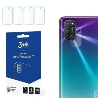 Szkło hybrydowe na obiektyw aparatu 3MK Lens Protection Oppo A72 [4 PACK]