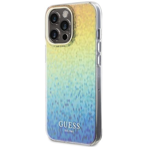 Etui na telefon iPhone 15 Pro Max Guess Faceted Mirror Disco Iridescent