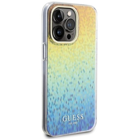 Etui na telefon iPhone 15 Pro Max Guess Faceted Mirror Disco Iridescent