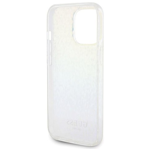 Etui na telefon iPhone 15 Pro Max Guess Faceted Mirror Disco Iridescent