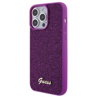 Etui na telefon iPhone 15 Pro Max Guess Disco Metal Script fuksja